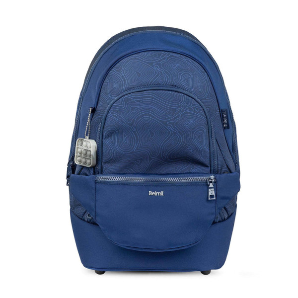 Belmil | 2-IN-1 Schultasche & Gürteltasche 2-teilig "Topographic" | 338-84/P/38