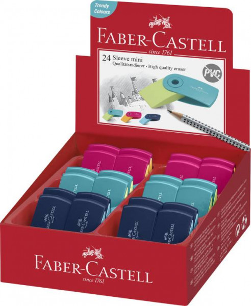 Faber-Castell | Radierer SLEEVE mini Trend 2019 farbig sortiert