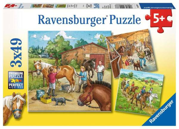 Ravensburger Puzzle | 3x49 Teile - Mein Reiterhof
