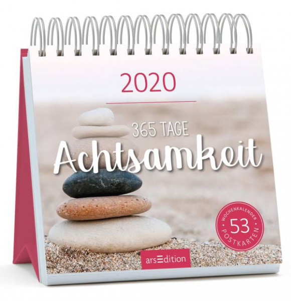 arsEdition | Postkartenkalender 365 Tage Achtsamkeit 2020 - Wochenkalender mit abtrennbaren Postkarten