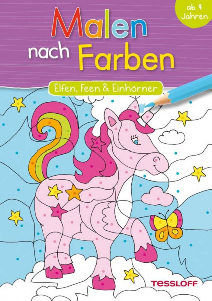 Tessloff Verlag | Malen nach Farben. Elfen, Feen und Einhörner
