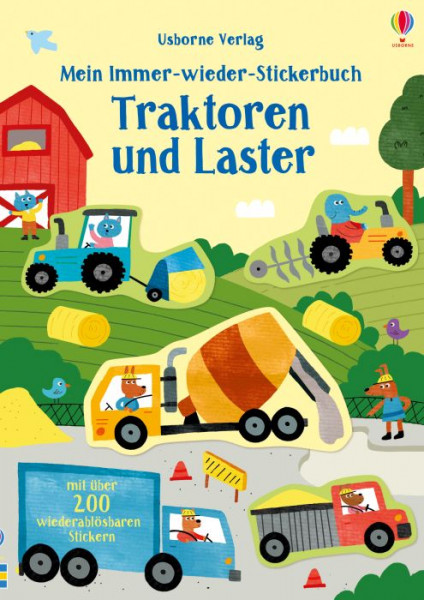 Usborne | Mein Immer-wieder-Stickerbuch: Traktoren und Laster