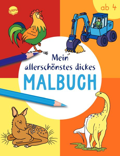 Arena | Mein allerschönstes dickes Malbuch | 
