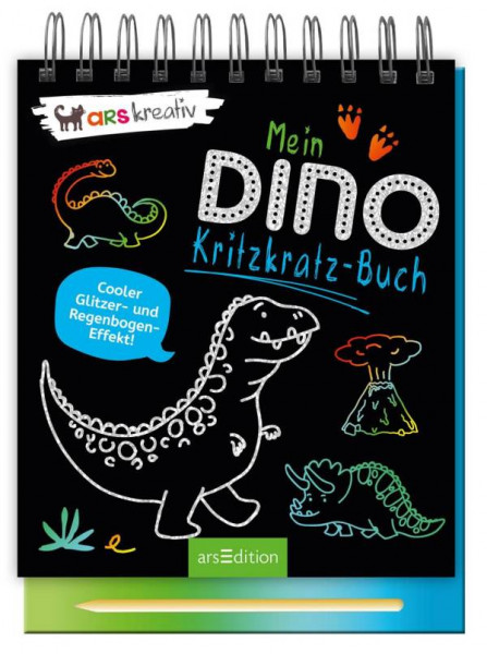 arsEdition | Mein Dino-Kritzkratz-Buch