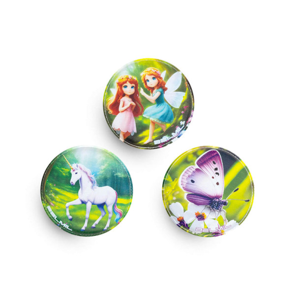 Belmil | Patches mit Klettverschluss Set 3-teilig- kompatibel mit Schulranzen Classy Plus/Smarty/Motion "Fairy Dream" | 336/B6/74