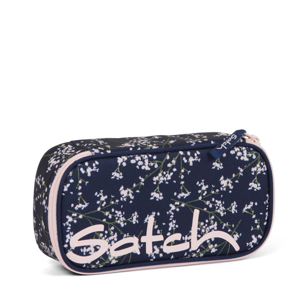 satch | Pencil Box Bloomy Breeze | dark blue, rose, white