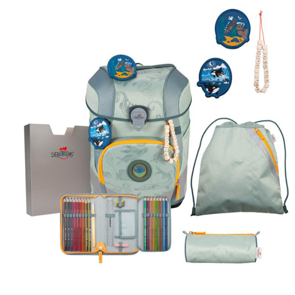 Schulranzen Set | ErgoFlex Tiny ECO Set | Grey Planet