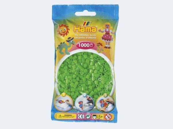Hama | 1000 Bügelperlen fluor grün