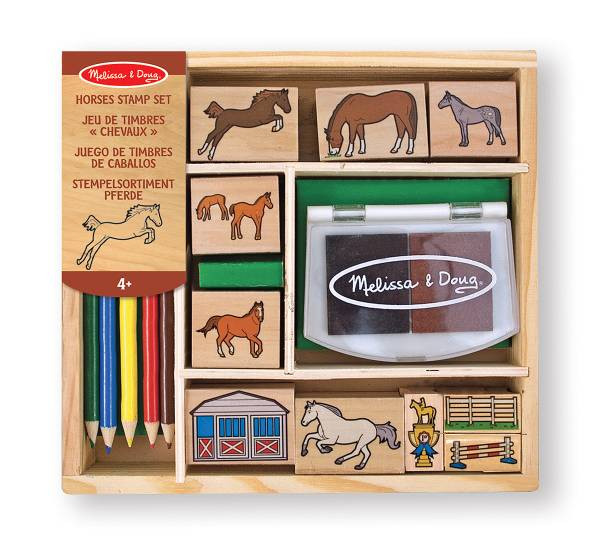 Melissa & Doug | Stempelsortiment Pferde