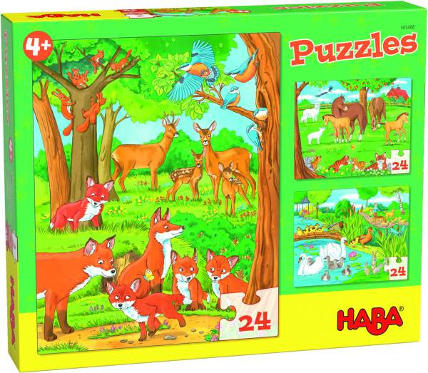Haba | Puzzles Tierfamilien