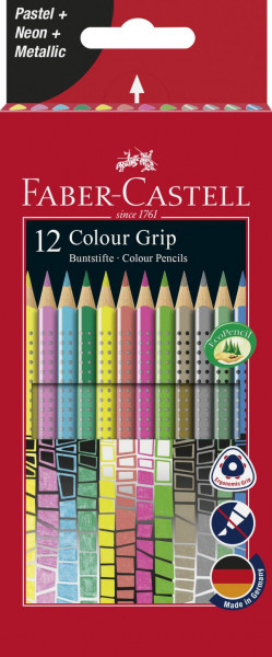 Faber-Castell | Colour GRIP Sonderfarbset, sortiert, 12er Etui
