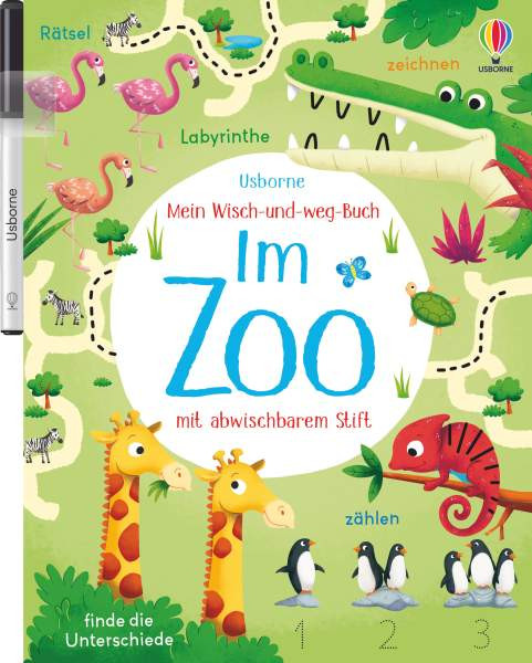 Usborne | Mein Wisch-und-weg-Buch: Im Zoo | 