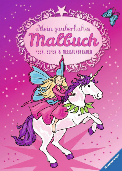 Ravensburger | Mein zauberhaftes Malbuch: Feen, Elfen und Meerjungfrauen