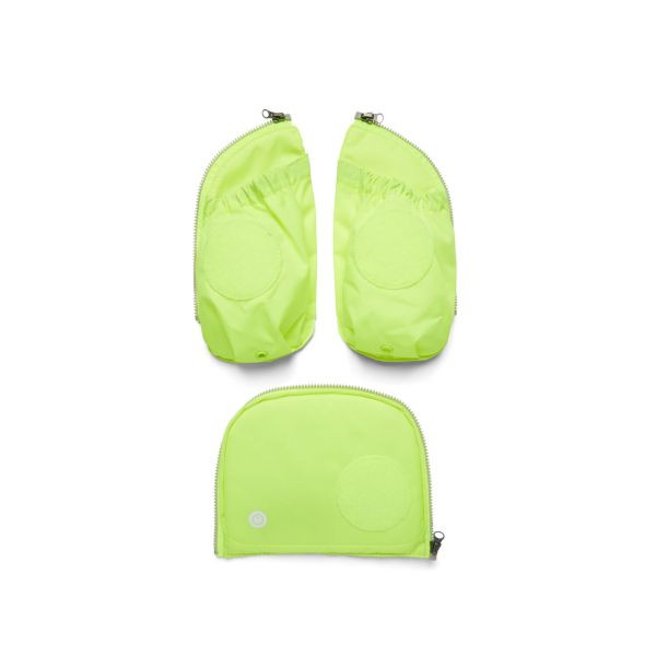 Ergobag | Fluo LED Seitentaschen Zip-Set | Gelb