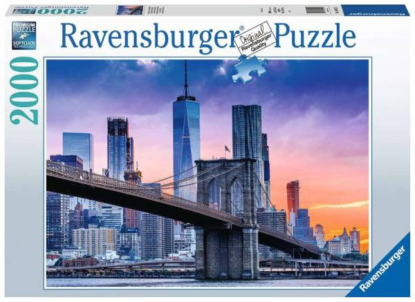 Ravensburger Puzzle | Von Brooklyn nach Manhatten | 2000 Teile