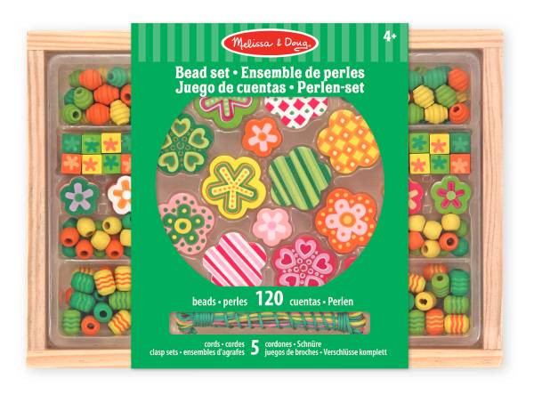 Melissa & Doug | Flower Power | Holzperlen-Set