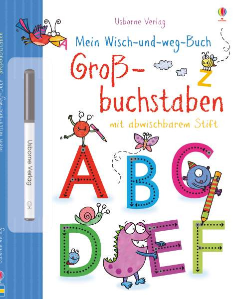 Usborne | Mein Wisch-und-weg-Buch: Großbuchstaben | Greenwell, Jessica