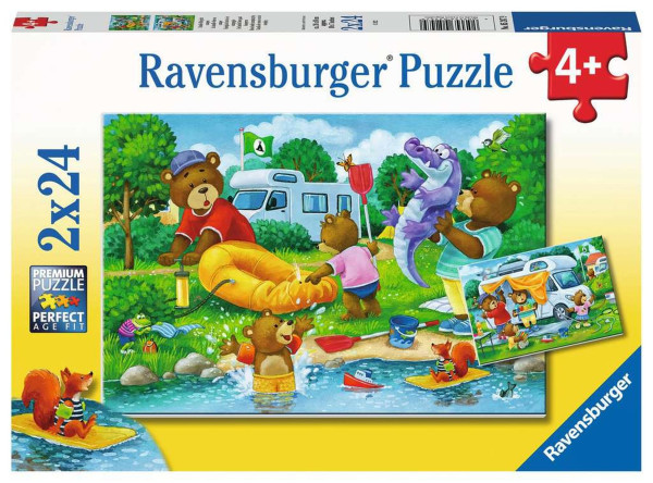 Ravensburger | Familie Bär geht campen | 2x24 Teile