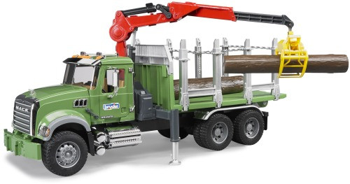 Bruder | MACK Holztransport LKW mit Ladekran | 2824