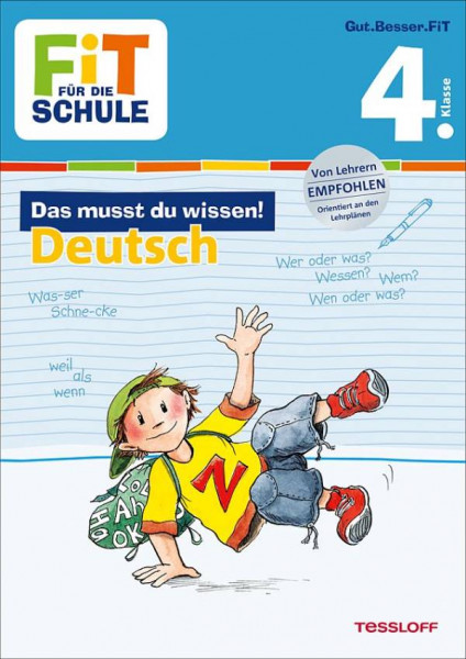Tessloff Verlag | FiT FÜR DIE SCHULE: Das musst du wissen! Deutsch 4. Klasse