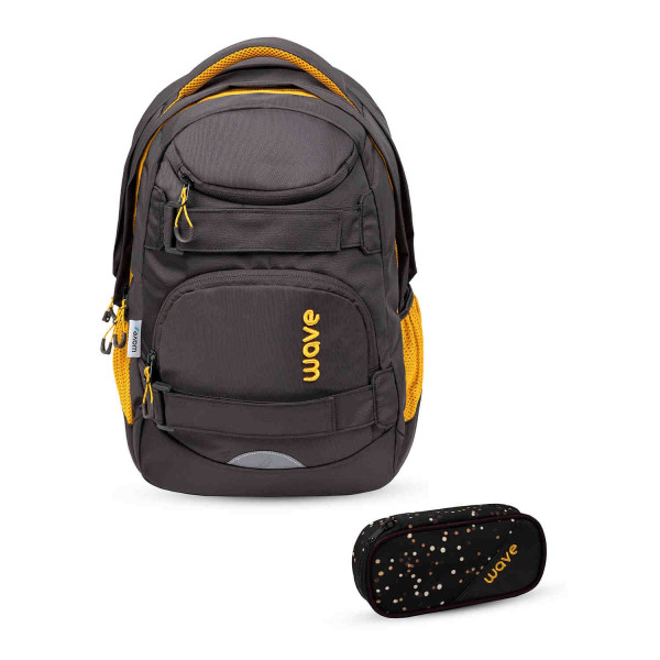 Belmil | Wave Infinity Move Schulrucksack Set 2 tlg. "Sand" | 338-92/ASET-1/4