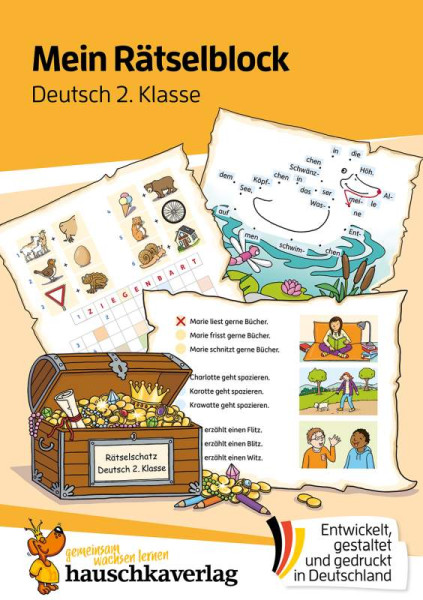 Melanie Rhauderwiek | Mein Rätselblock Deutsch 2. Klasse
