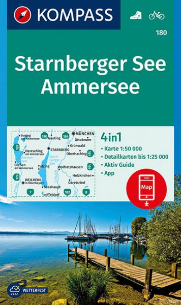 KOMPASS-Karten | KOMPASS Wanderkarte Starnberger See, Ammersee