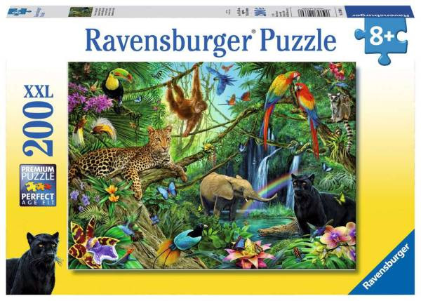 Ravensburger Puzzle | Tiere im Dschungel | 200 Teile | 126606