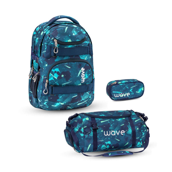 Belmil | Wave Infinity Schulrucksack Set 3 tlg. "Fantasy" | 338-72/A/44-SET2
