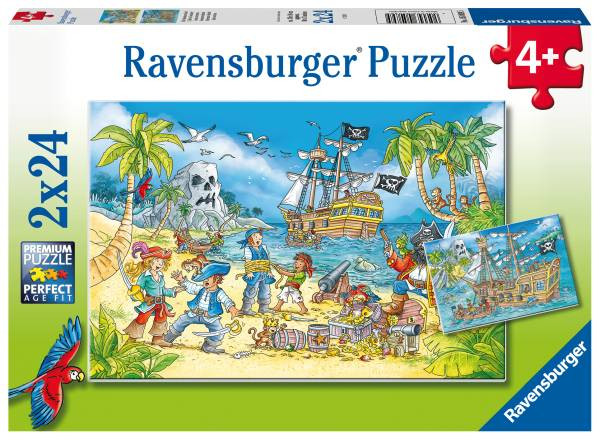 Ravensburger Puzzle | Abenteuerinsel Piraten | 24 Teile