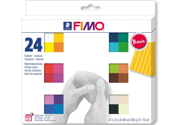 Staedler | FIMO soft Basic Colours 24 Stück | 8023 C24-1