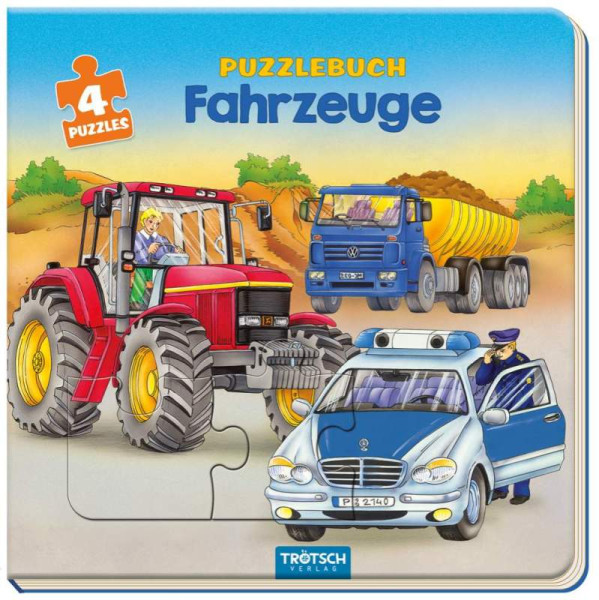 Trötsch Verlag GmbH & Co. KG | Trötsch Pappenbuch Puzzlebuch Fahrzeuge | 