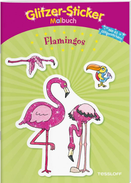 Tessloff | Glitzer-Sticker-Malbuch. Flamingos