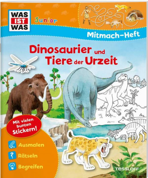 Tessloff Verlag | Mitmach-Heft Dinosaurier und Tiere der Urzeit