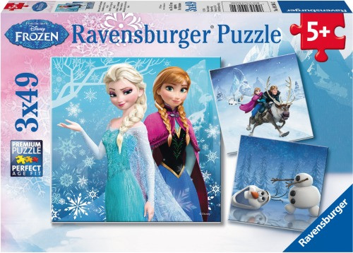 Ravensburger Puzzle | Abenteuer im Winterland | 3x49 Teile