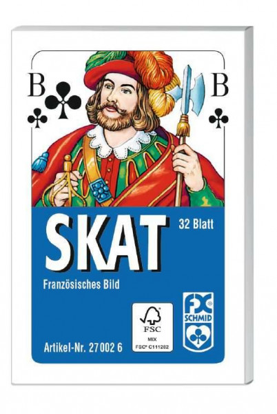 Ravensburger Verlag GmbH | Klassisches Skatspiel, Französisches Bild, 32 Karten in der Faltschachtel