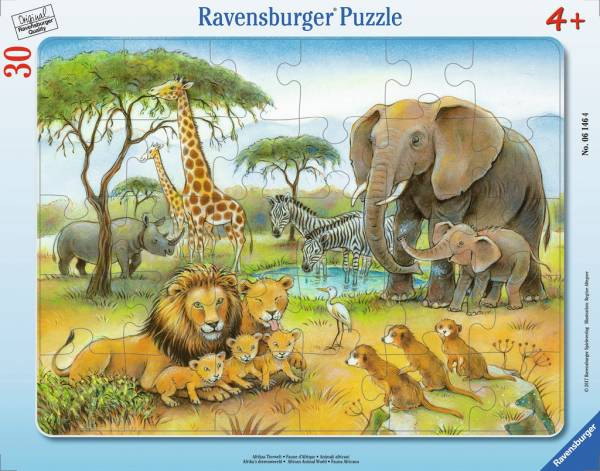 Ravensburger Puzzle | Afrikas Tierwelt | 30 Teile