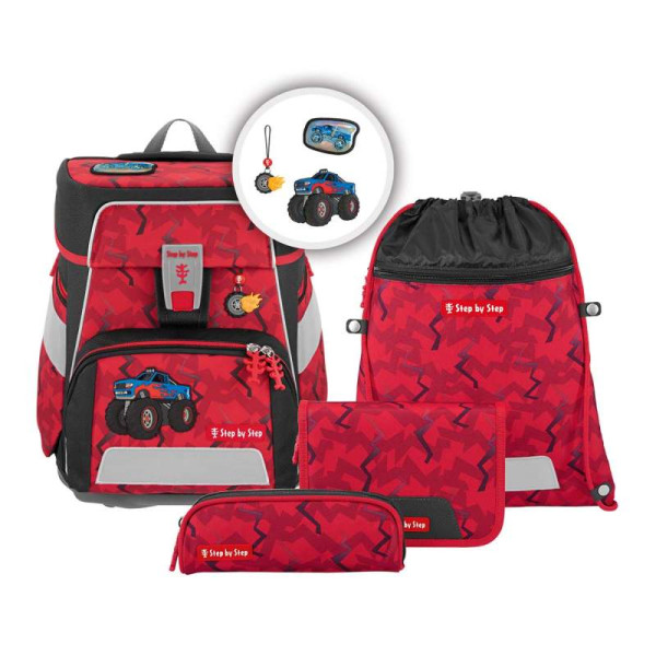 HAMA | SPACE Schulranzen-Set "Monster Truck Rocky", 5-teilig | 213413