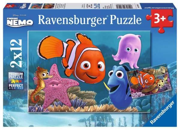 Ravensburger Puzzle | Nemo der kleine Ausreißer | 2x12 Teile