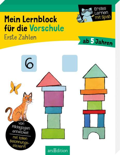 arsEdition | Mein Lernblock für die Vorschule - Erste Zahlen | Lang, Hannah