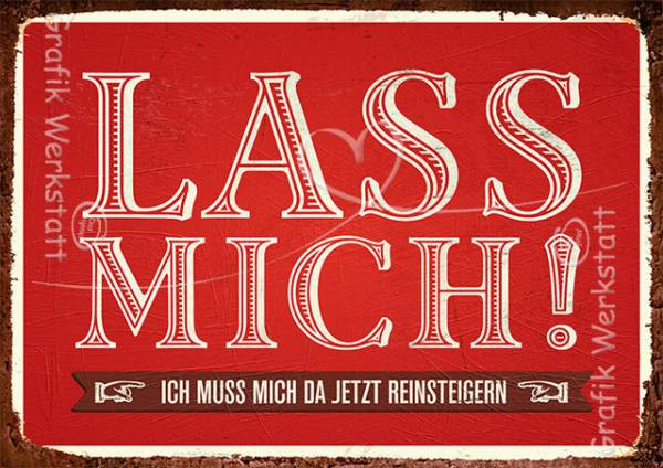 Grafik Werkstatt | Postkarte | VintageArt | Lass mich!