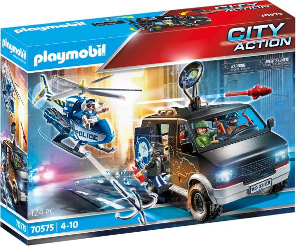 PLAYMOBIL® City Action | Polizei-Helikopter: Verfolgung des Fluchtfahrzeugs