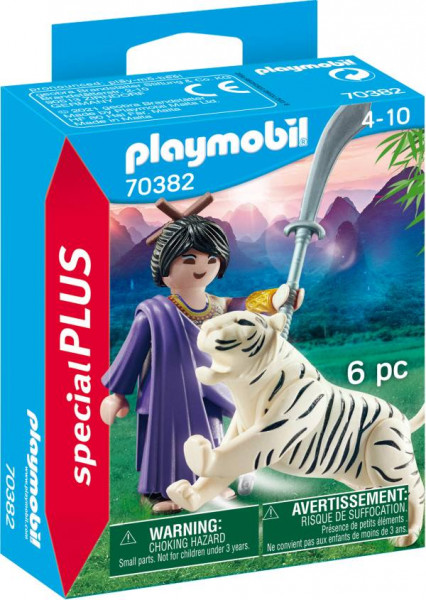 Playmobil | Asiakämpferin mit Tiger | 70382