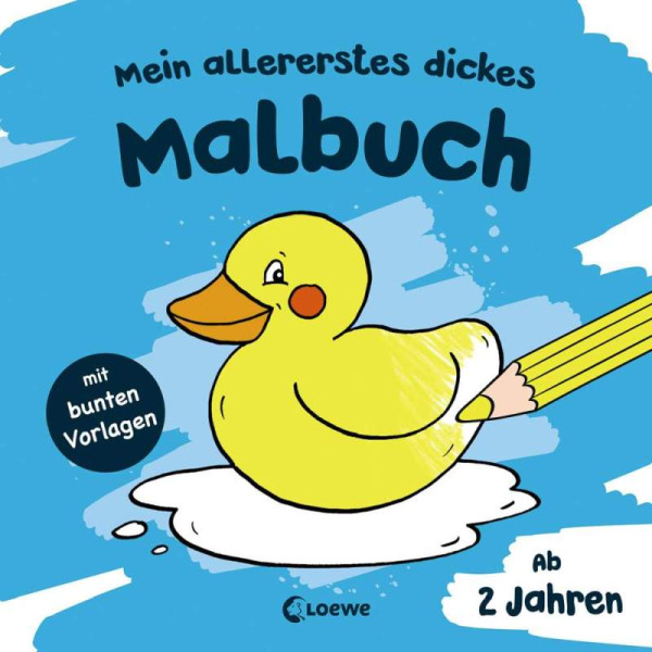 Loewe | Mein allererstes dickes Malbuch (Badeente) | 