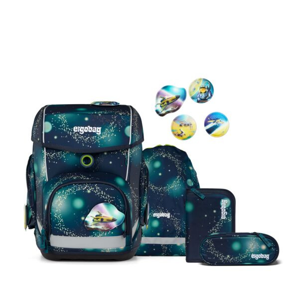 ergobag | Schulranzen Set | Cubo Set  | RaumfahrBär | 01212-90283-10