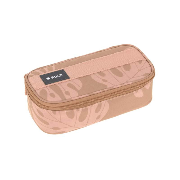 Lässig | School Spacy Pencil Case Bold Leaves caramel  | 1205019867