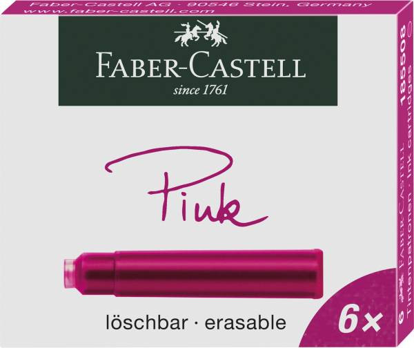 Faber-Castell | Tintenpatronen Standard pink 6er