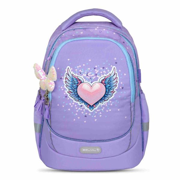Belmil | Schulrucksack "Love of Heart" mit Brustgurt  | 338-87/8