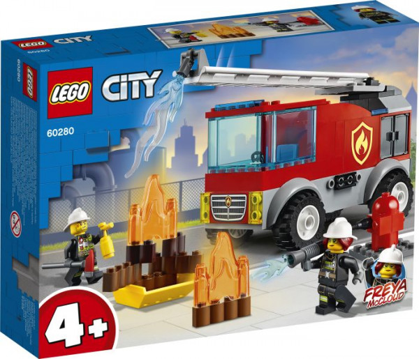 Feuerwehr Fahrzeug, Feuerwehrmänner löschen Feuer
