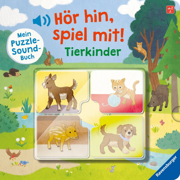 Ravensburger Verlag GmbH | Hör hin, spiel mit! Bei den Tierkindern | Grimm, Sandra